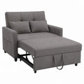Schlafsessel mit Ausziehbett Grau Polyester Mikrofaser 100 x 190 cm